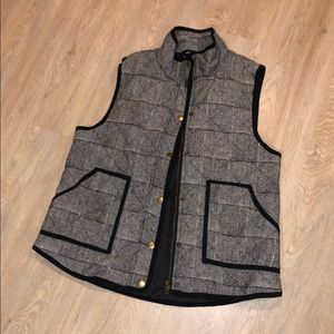 Grey winter vest